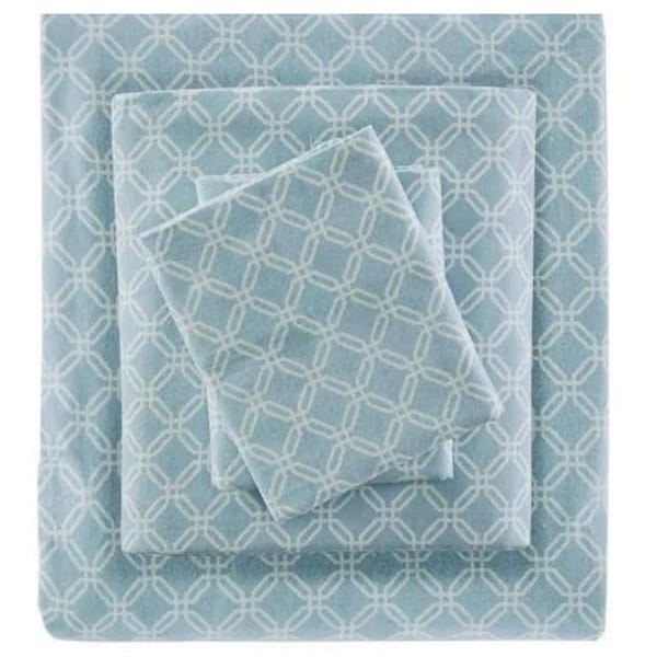 Imageware Systems Cozy Flannel Sheet Set, Blue Geo - Full TN20-0247 - main